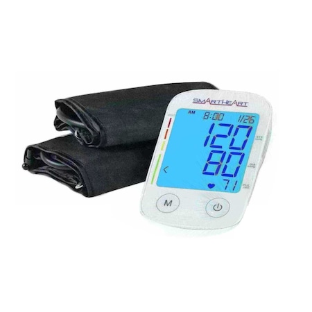 Smartheart Automatic Arm Digital Blood Pressure Monitor w/ Adult and Large Cuff 01-554